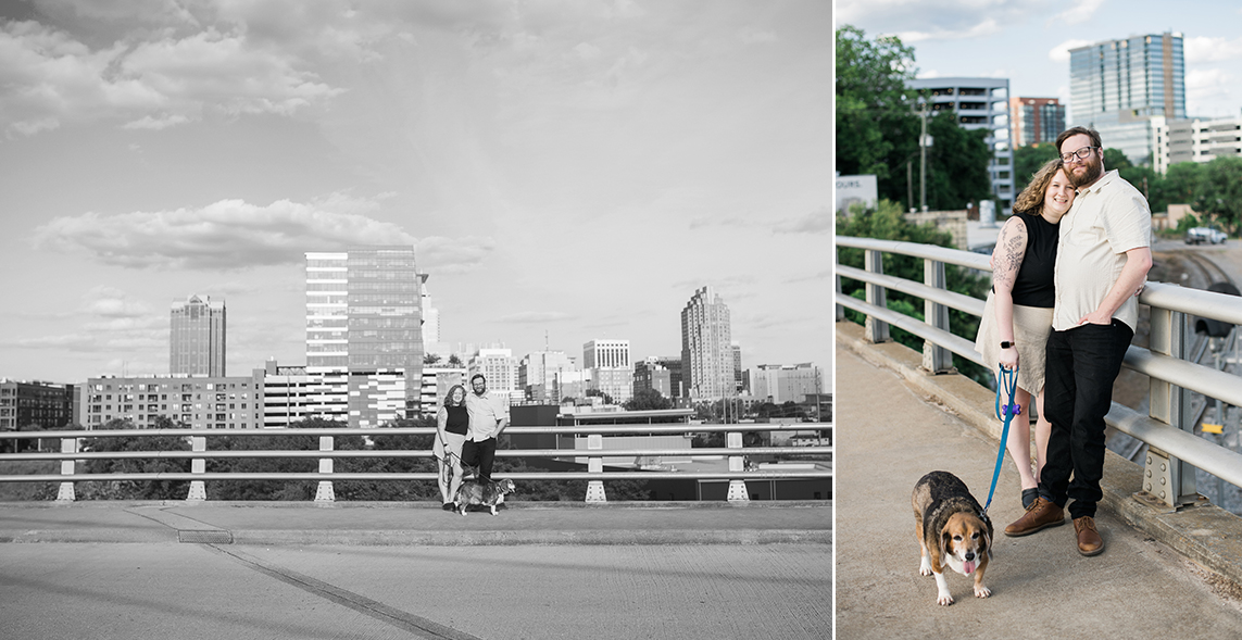 downtown Raleigh, NC engagement session